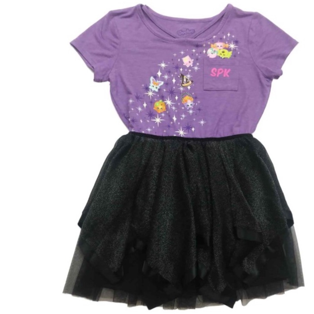 Shopkins Girls Size L Purple Halloween Dress